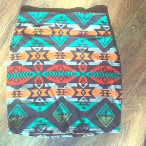 Aztec mini skirt