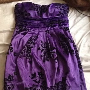 purple and black dress, only worn once