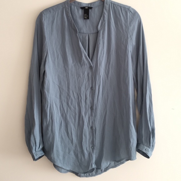 Teal Blouse with Light Square Polka Dots.
