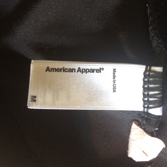 American Apparel black velvet crop top - Picture 2 of 3