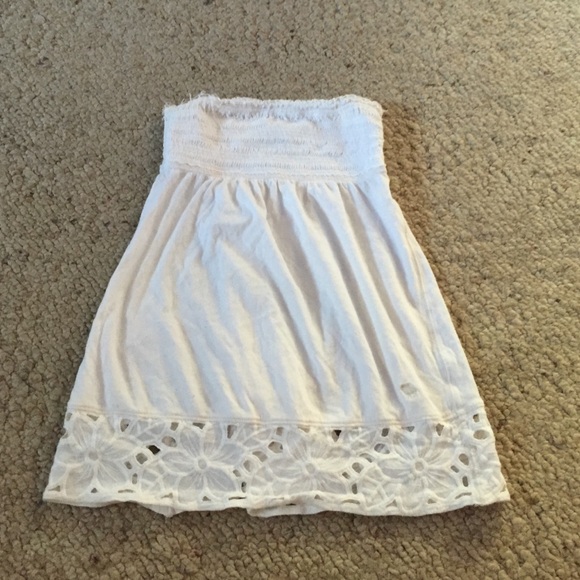 Abercrombie & Fitch White Tube Top