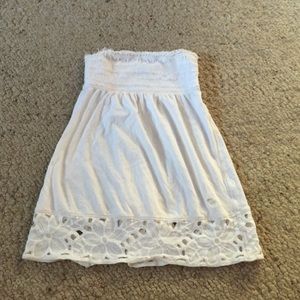 Abercrombie & Fitch White Tube Top