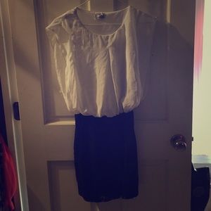 Black and white dress