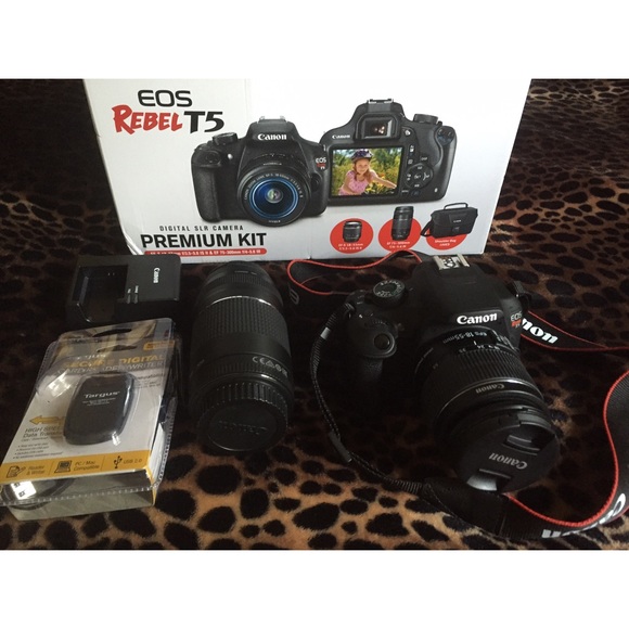 Canon EOS Rebel T-5 Dslr premium kit