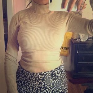 Tan turtle neck & long sleeve like kim k!