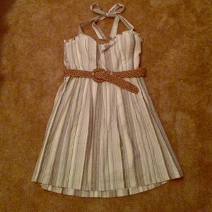 The blue striped halter dress💙