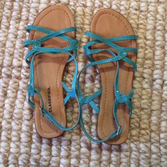Cute blue sandals