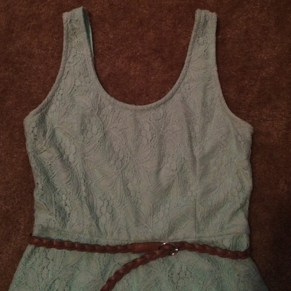 The Mint low back laced dress💚 - Picture 2 of 3