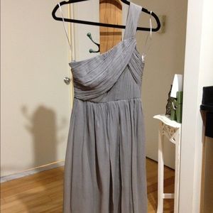 J Crew - Kylie in Graphite, size 0 (bridesmaid)