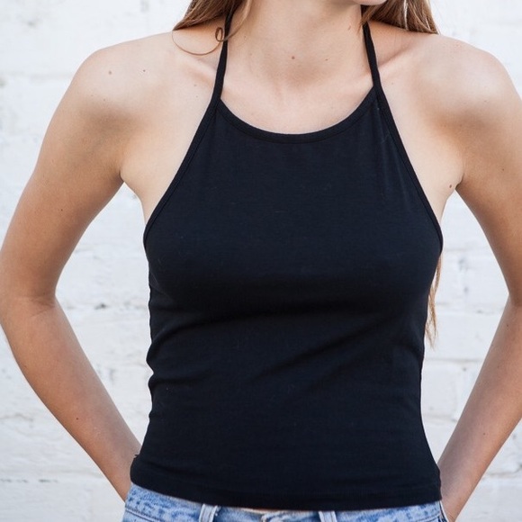 Brandy Melville- Black Knit Halter