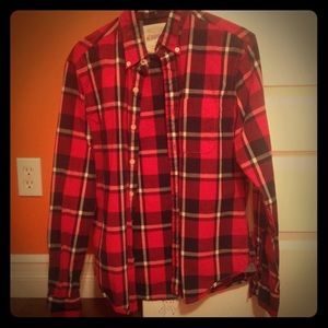 Men's plaid long sleeve