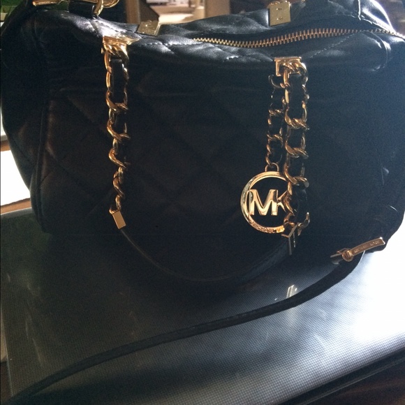 Michael Kors Handbags - 🎁NEW!  Michael KORS black leather  ❤️FINAL SALE❤️