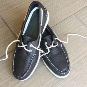 Men's black leather Sperry's 😎 size 9.5