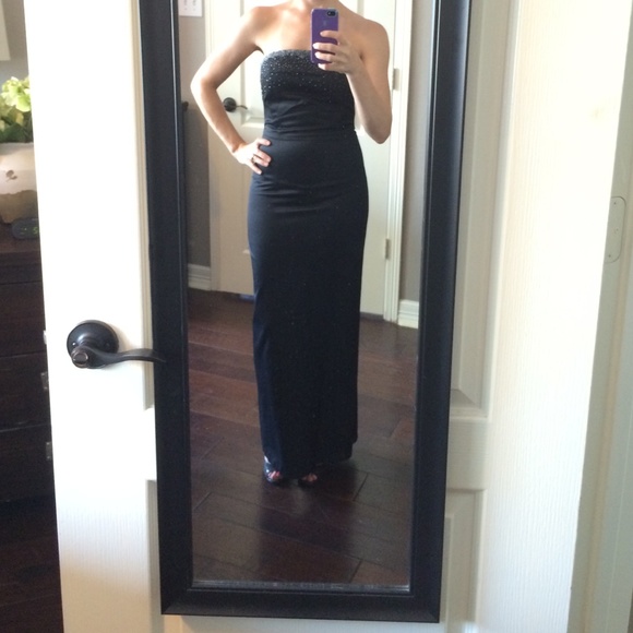 Express black evening gown