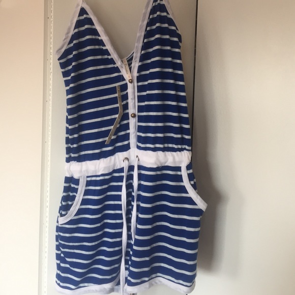 Royal blue romper