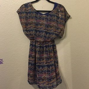 Nordstrom Lush Watercolor Dress