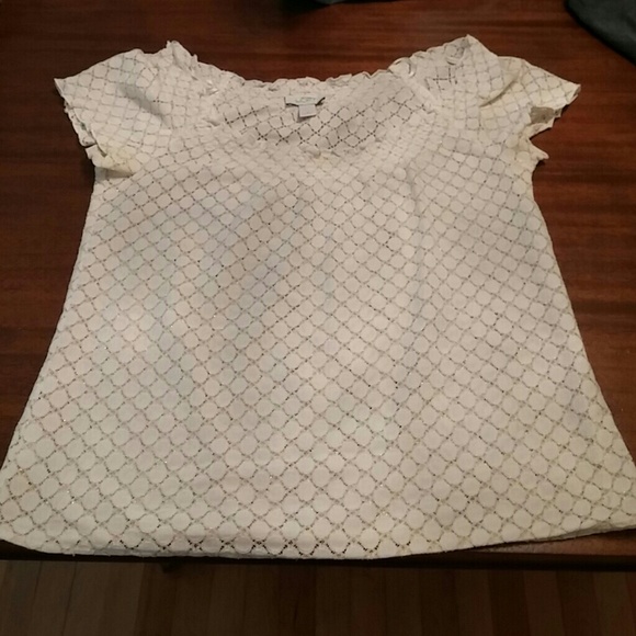 LOFT Tops - Loft beige/gold top