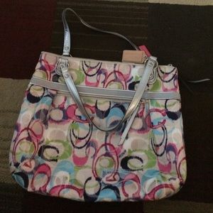 Colorful coach bag