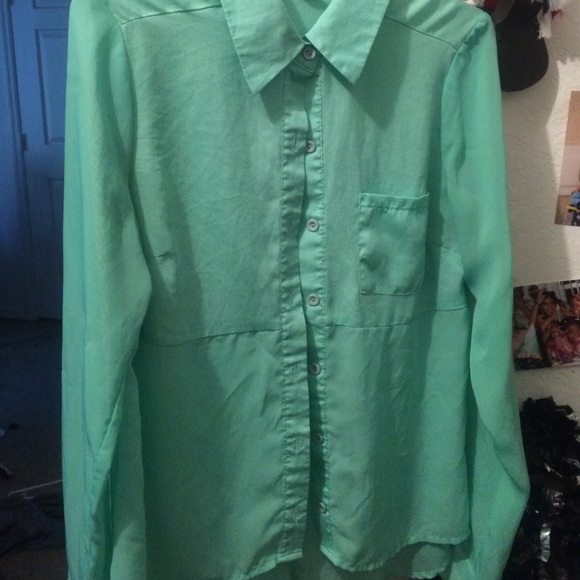 Long sleeve silky shirt