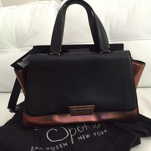Zac Posen Eartha Soft Satchel East/West NWT