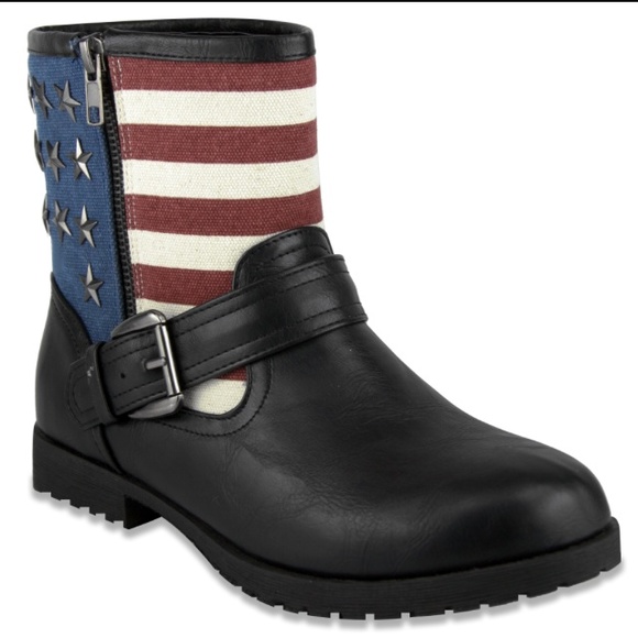 Shoes - American Flag Boots