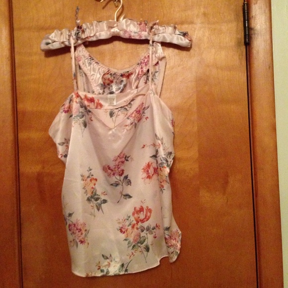 Cami Set Lingerie With Matching Hanger Peach M