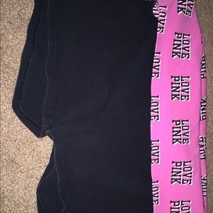 Pink yoga shorts