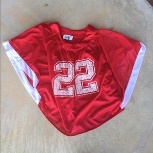 Red football jersey