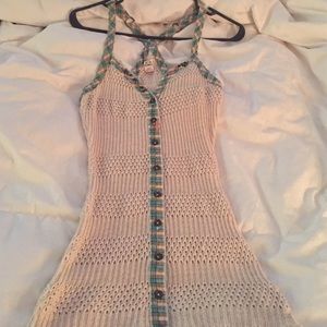 Free people crochet  sweater