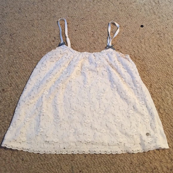 White Floral Abercrombie Top.