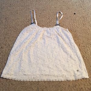 White Floral Abercrombie Top.