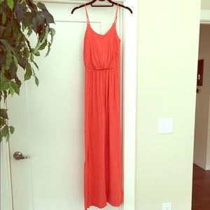 Coral lush maci dress