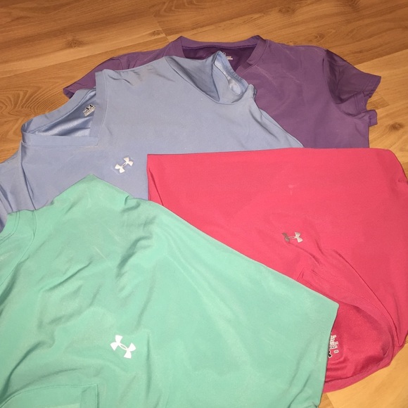 Four under armour shirts