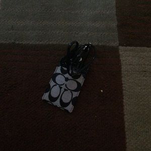 NEW WITH TAGS- black coach ID holder