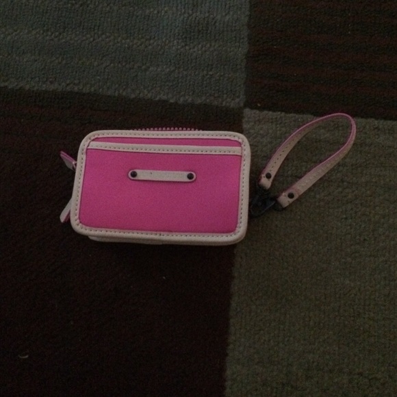 Pink juicy wristlet