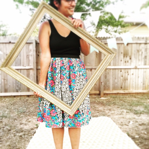 Custom skirt amy butler fabric