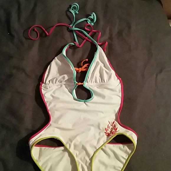 White & Rainbow monokini! NWOT