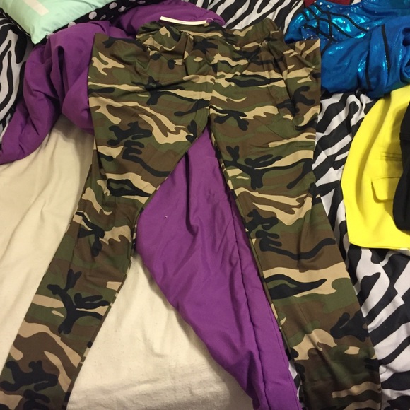 Camouflage harem pants