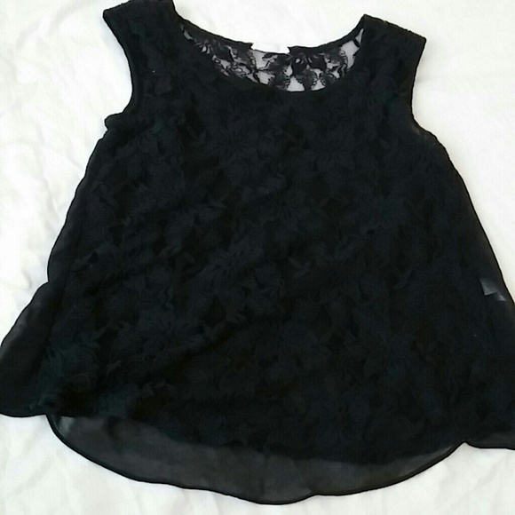 Black lace top