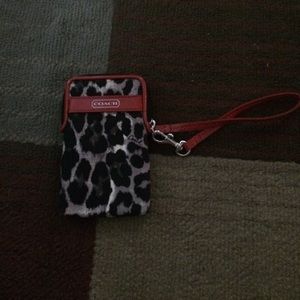 Leopard coach card holder