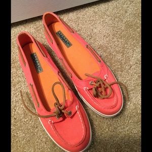 Sperry Top-Sider coral shoes (size 8.5)