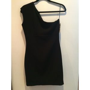 Black One-Shoulder Dress