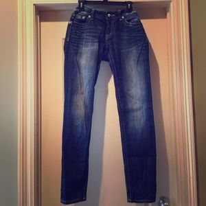 Miss Me dark denim skinny jeans