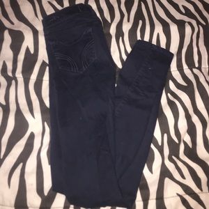 Hollister navy blue khakis