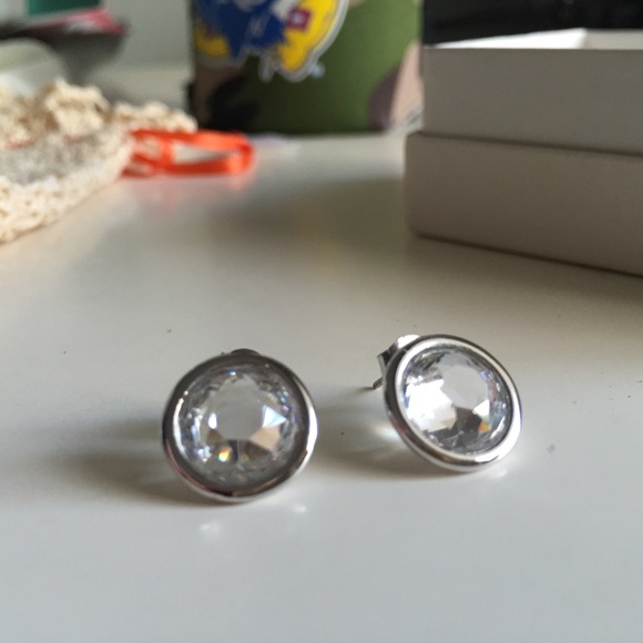 Nordstrom Large Crystal Circle Stud Earrings