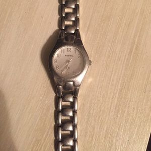 Silver Fossil watch