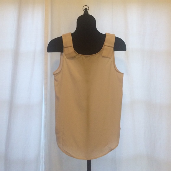 Off white tank with bow straps