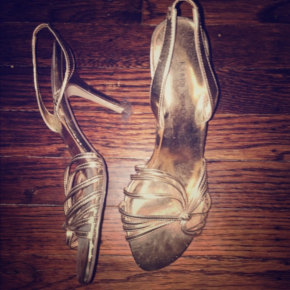 Gold dress sandal