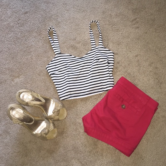 Striped crop top
