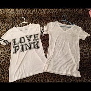 2 Pink T-shirts